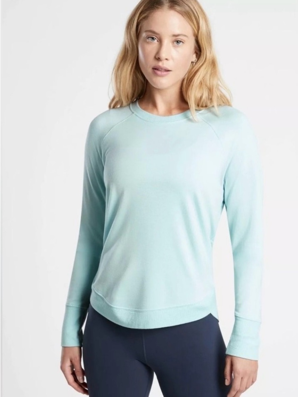 ATHLETA | Mindset Sweatshirt | Light Blue Crewneck | Size M